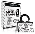 TRAP a PEST Clothing Moth Traps - 8 Pack - Non Toxic Moth Traps for Clothes with Pheromone Attractant - Odorless Sticky Traps for Closet, Carpets