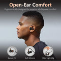 Ortizan Open Ear Headphones, Bluetooth 5.3 Wireless Air Conduction Headphones Sport Earbuds, Premium Sound, IPX6 Waterproof, Clear Call, 19G