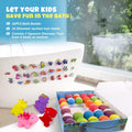 26+2 PCS Bath Bombs for Kids with 26 Dinosaur Suction Toys Inside, Organic Kids Bath Bombs Gift Sets with 2 Squeeze Dinosaur Toys for Boys & Girls