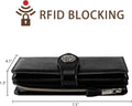 Travelambo Women'S Wallet RFID Blocking Credit Card Holder Large Capacity Wristlet Leather Wallets Purse