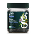 Gaia Herbs Sleep Gummies - Sleep Support*- Ashwagandha, Reishi Mushroom & Passionflower - USDA Certified Organic, Non-GMO Project Verified, Gluten