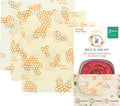 Bee'S Wrap Beeswax Wraps for Food - Honeycomb Large 3 Pack Made in USA Reusable & Organic Food Wraps, Sandwich Wrap & Bowl Covers - Eco-Friendly