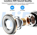 Kurdene Wireless Earbuds Bluetooth 5.3 in Ear Buds Light Weight Headphones,Deep Bass Sound,Built in Mics Headset,Clear Calls Earphones for Sports