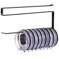 Tumbler Lid Organizer, Horizontal Tumbler Lid Storage Hook up to 10 Lids, Space Saving Cup Lid Holders under Cabinet Tumbler Lid Hook for Kitchen