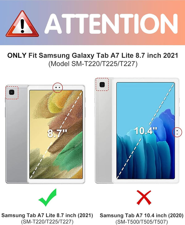 For Samsung Galaxy Tab A7 Lite Case 8.7 Inch Cute Women Girls Kids Folio Cover Teens Astronaut Design Unique with Pencil Holder Auto Sleep/Wake
