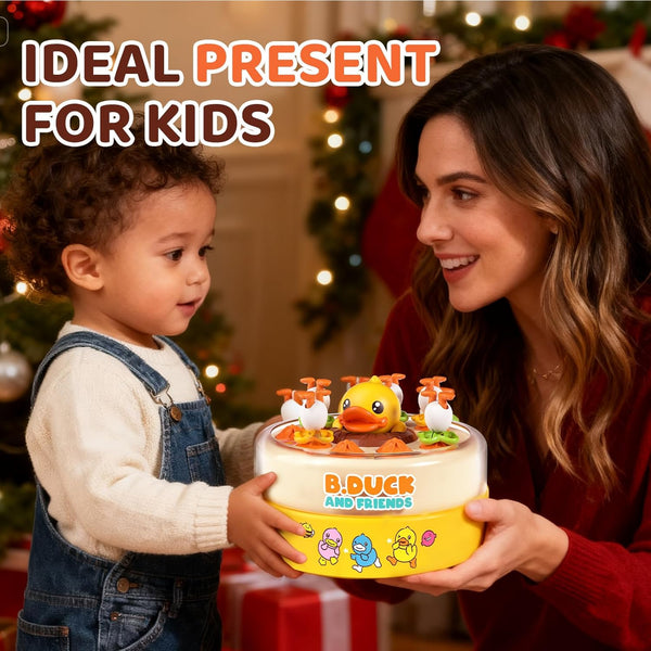 B.Duck Games for Kids Age 4-6, Board Games Bounce and Catch Duck Toys for Kids 4-8, Family Board Games for 5-7 Boys Girls, Birthday Gifts