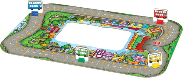 Orchard Toys Moose Games Bus Stop Game. a Fun Introduction to Addition and Subtraction. Pick up and Drop off Passengers on Your Bus. for Ages 4-8