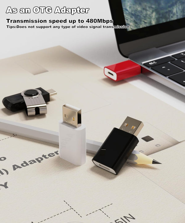 USB to USB C Adapter,Usb-C Female to USB-A Male Adapter Compatible with Apple Magsafe Watch 10/9/8/7/Se/Ultra,Car,Iphone 16 15 14 13 12 Mini Pro