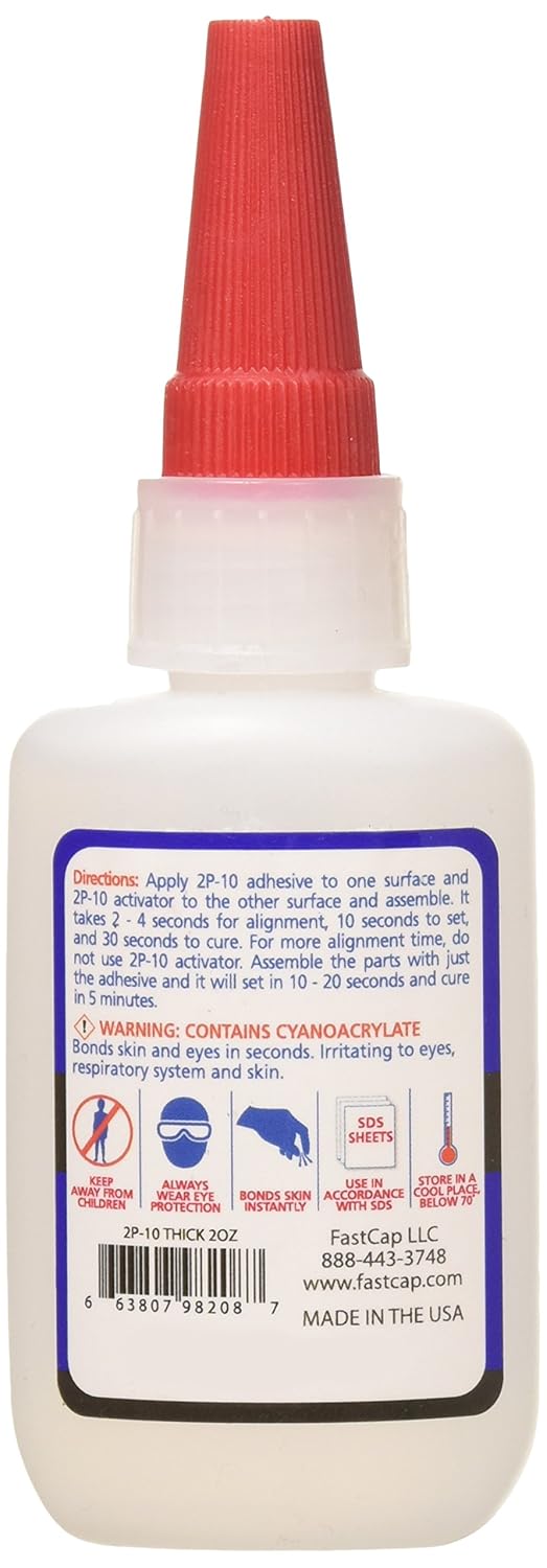 Fastcap 2P-10 Professional Thick Wood Adhesive Glue - Ideal for Wood Works - All Purpose Application - 4000 PSI Tensile 