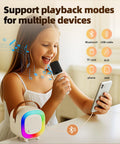 Mini Karaoke Machine Speaker for Kids Adults, Portable Bluetooth with 2 Wireless Microphones, Children'S Day Birthday Gift Ideas for Toys for
