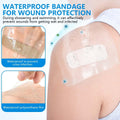 OBTANIM 50 Sheet Transparent Waterproof Stretch Adhesive Bandage Clear Film Dressing Bandages Tape Cover for Tattoo Shower Swimming Protector (4 X