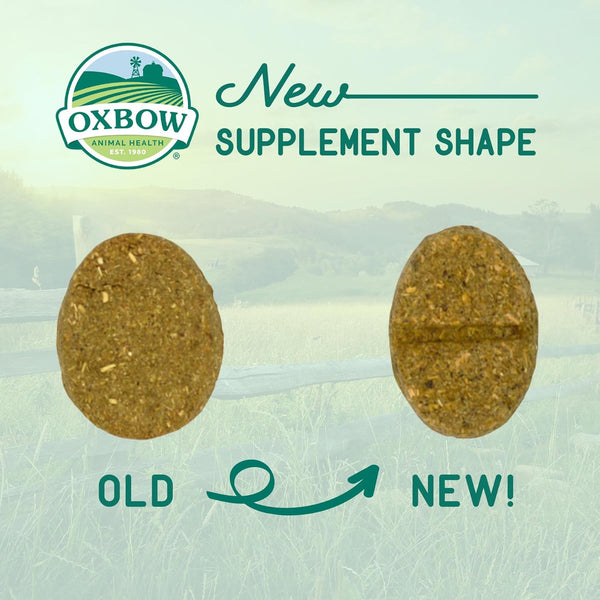 Oxbow Natural Science Multi-Vitamin, High Fiber Supplement for Rabbits & Guinea Pigs, Made with Timothy Hay, Multi-Pet Households, Omega 3 & 6