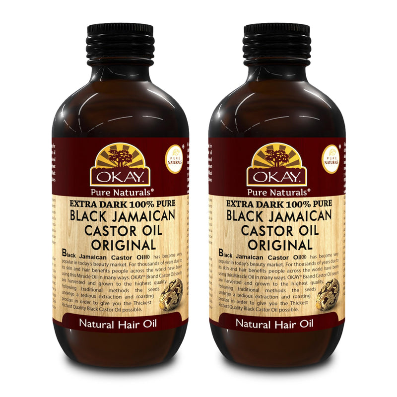 Okay MEN Castor Oil Beard & Hair Growth Oil - Beard Growth Oil Treatment for Men, Moisturizer for Soft Hair with Natural Ingredients, Hexane Free