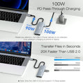 BENFEI USB C Hub 5-In-1 with 4K Hdmi(Certified), 100W Power Delivery, 3 USB-A, Silicone Cable, Aluminum Case Compatible with Macbook Pro/Air, Ipad