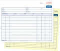 Adams Spiral Invoice Book, 8 1/2 X 7 1/4 Inches, 2-Part, Carbonless, White/Canary, 50 Sets per Book (SCD8740)