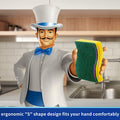 MR.SIGA Heavy Duty Scrub Sponge, 24 Count, Size:11 X 7 X 3Cm, 4.3" X 2.8" X 1.2