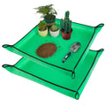2 PCS 27 "X 27" Repotting Mat for Indoor Plant Transplanting and Mess Control Thickened Waterproof Potting Tray Foldable Succulent Potting Mat