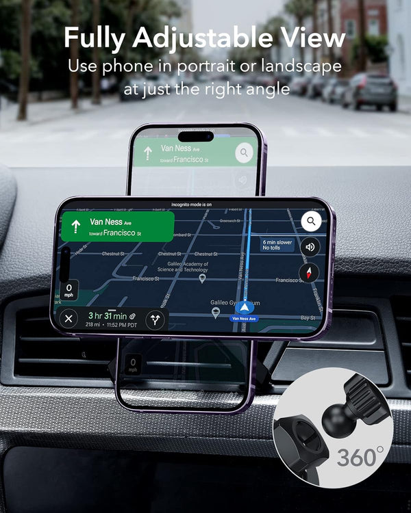 ESR for Magsafe Car Mount, Air Vent/Dashboard Magnetic Phone Holder for Car, Strong Magnets,Car Phone Holder Mount for Iphone
