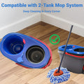 Mop Head Replacement, Spin Mop Refill Replace Head Compatible with 2 Tank Mop System, 4 Pack Machine Washable Microfiber Mop Heads Replacement for