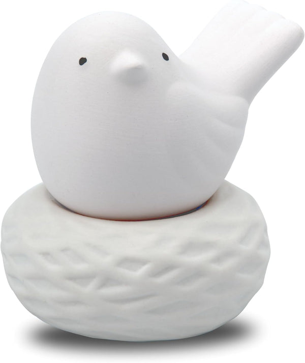 Little Bird Nest, Non-Electric Ceramic Diffusers for Essential Oils and Aromatherapy Fragrance, White Ceramic Diffusers in Car or Bathroom and