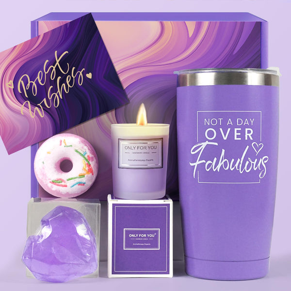 Birthday Gifts for Women, Mom, Wife, Girlfriend, Sister, Her - Happy Birthday Gifts, Mothers Day Gifts - Personalized Lavender Relaxation Gift