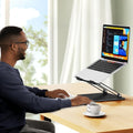 BESIGN LS10 Aluminum Laptop Stand, Ergonomic Adjustable Notebook Stand, Computer Holder Compatible with Air, Pro, Dell, HP, Lenovo More 10-14