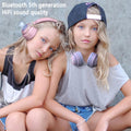 Kids Bluetooth Headphones,85db Volume Limit,Hearing Protection,Wireless Headphones with Mic,Music,Chat,Kids Mode,Normal Mode,Wireless and