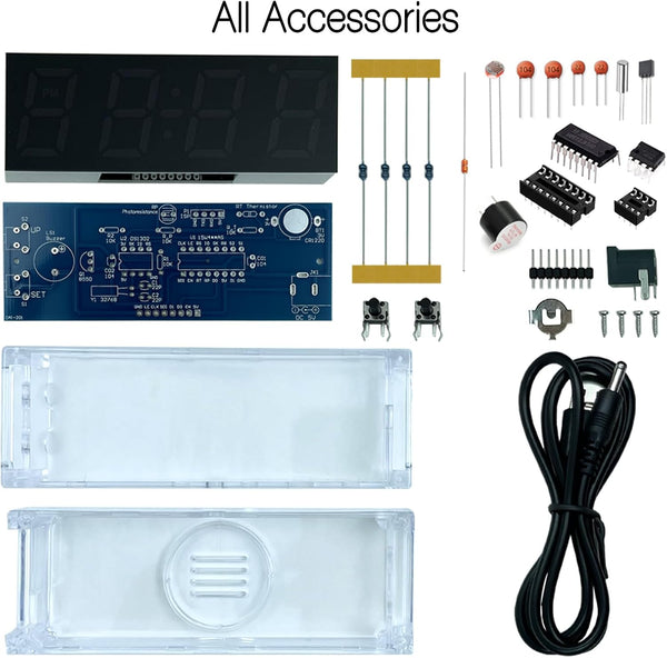 EIELE Soldering Practice Kit Color Changing Clock Electronic Learning Kit for Soldering Enthusiasts