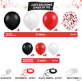 Katchon, Graduation Decorations Class of 2025 Red and Black - Huge, Pack of 76 | Congrats Grad Banner and Graduation Boxes 2025 | Red Balloon Arch