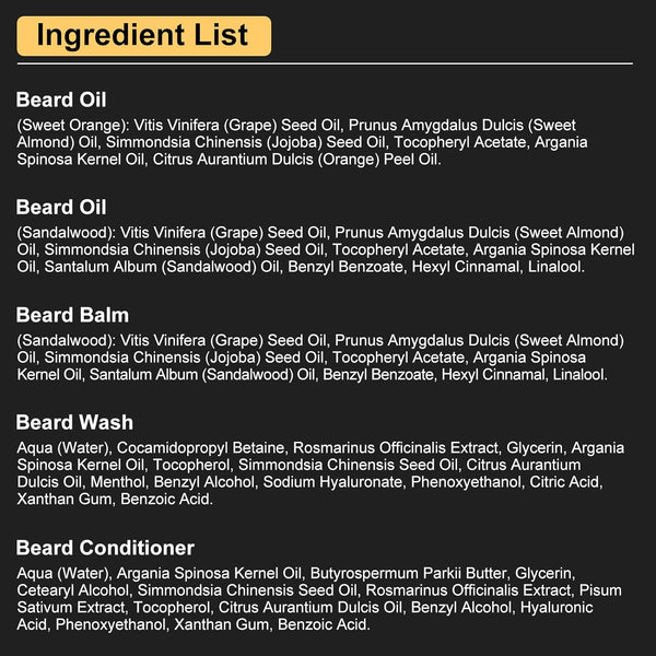 XIKEZAN Fathers Day Dad Gifts,Beard Kit for Men Grooming & Care W/Beard Conditioner, Wash, Oil, Balm, Brush,Birthday Valentines Gifts for Men Him