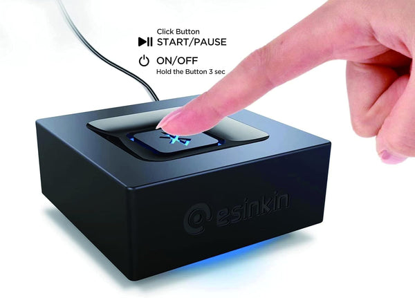 Esinkin Bluetooth Audio Adapter for Music Streaming Sound System, Wireless Audio Adapter Works with Smartphones and Tablets, Bluetooth Receiver