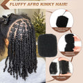 Premium Afro Kinky Bulk Human Hair 100%, Afro Kinkys Human Hair Bulk for Dreadlock Extensions, Repair Locs, Create Dreadlocks. Can Dye and Bleach,