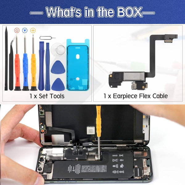 Earpiece Speaker for Iphone 11 Pro Ear Speaker Replacement for Iphone 11 Pro Speaker Replacement Light Proximity Sensor Flex Cable Earphone