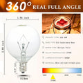 40W Light Bulbs,Wax Warmer Bulbs,E12 Candelabra Base 120 Volt round Light Bulbs for Full Size Scentsy Warmer ,Wax Melt Warmer,Chandelier Table