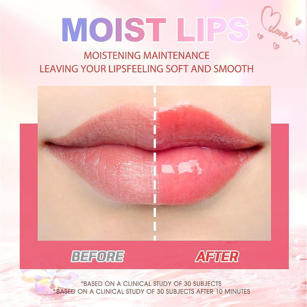 LANGMANNI Moisturizing Lip Oil,No-Sticky Lip Gloss Lip Balm Lip Care,Fruit Flavoured Lip Oil For Dry Lip's Moisturizing Hydrating And Nourishing