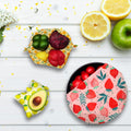 Reusable Beeswax Wrap - 9 Pack Eco-Friendly Beeswax Wraps for Food, Organic, Sustainable, Biodegradable, Zero Waste, Plastic-Free Food Storage, 1L