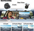 Mirror Dash Cam for Cars,4.5" Rear View Mirror 1080P Front and Rear View Dual Cameras,Super Night Vision,Parking Assistance,G-Sensor,24H Parking