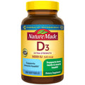 Nature Made Extra Strength Vitamin D3 5000 IU (125 Mcg), Dietary Supplement for Bone, Teeth, Muscle and Immune Health Support, 360 Softgels, 360