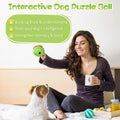 HIPPIH Dog Puzzle Toy 2 Pack, Interactive Dog Toys for Treat Dispensing, Durable Puppy Toys for Teething, Dog Treat Ball for Teeth/Slow Feeder/IQ