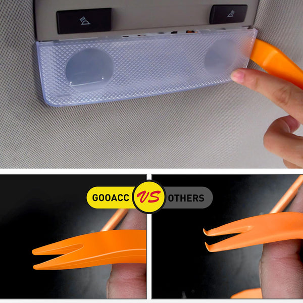 GOOACC 725Pcs Car Push Retainer Clips & Auto Fasteners Assortment -23 Most Popular Sizes Nylon Bumper Fender Rivets with 10 Cable Ties and