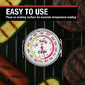 CDN Grill Surface Thermometer | ProaccurateÂ®, Temperature Zones, High Heat, Color-Coded Scale - Laboratory Glass Lens - Perfect for Grill, BBQ,