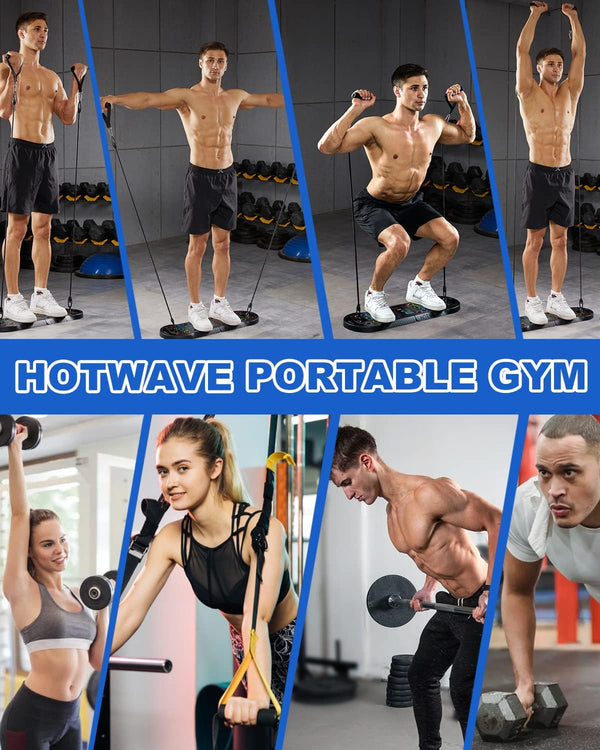 HOTWAVE Push up Board Fitness, Portable Foldable 20 in 1 Push up Bar at Home Gym, Pushup Handles for Floor. Professional Strength Training