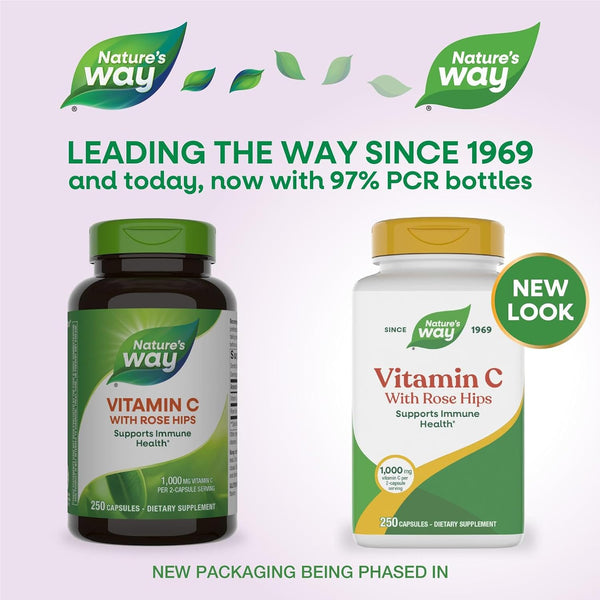 Nature'S Way Vitamin C with Rose Hips - Powerful Antioxidant Protection* - Supports Immune Function* - Strengthens Collagen for Healthy Skin* -