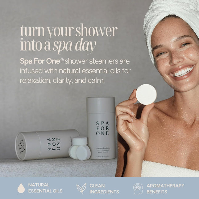 Aromatherapy Shower Steamers with Natural Essential Oils - Relaxation and Luxury Self Care Birthday Gifts for Women and 