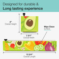 Chicwrap Veggies Refillable Plastic Wrap Dispenser - Includes 12" X 250' Roll Professional Grade Disposable Plastic Wrap - Reusable Dispenser