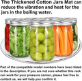 2-Pack 11" Pressure Canner Rack + Cotton Jars Mat, 304 Stainless Steel Cooking Rack, 11 Inch Canning Rack Replacement for Presto All-American and