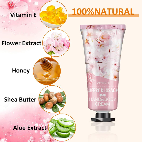 VESPRO 126 Pack Mothers Day Gifts Hand Cream Set for Women, Bulk Hand Lotion Travel Size for Dry Cracked Hands, Mini Hand Lotion for Thank You