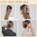 Blond Hair Clips for Women - 8 Pack 4.3 Inch Large Hair Claw Clips for Women Thin Thick Curly Hair, Big Matte Banana Clips,Strong Hold Jaw Clips