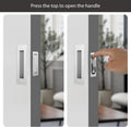 Pocket Door Pull and Edge Set, Stainless Steel Hardware Recessed Handle, Sliding Door Finger Flush Pull (Brushed Steel, 3 Pack)
