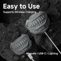 for AirPods Pro 2nd Generation Case, Unique Funny Teeth Design, Soft Silicone Shell, Compatible with Wireless Charging (Rock Gray) AirPods Pro 2 /